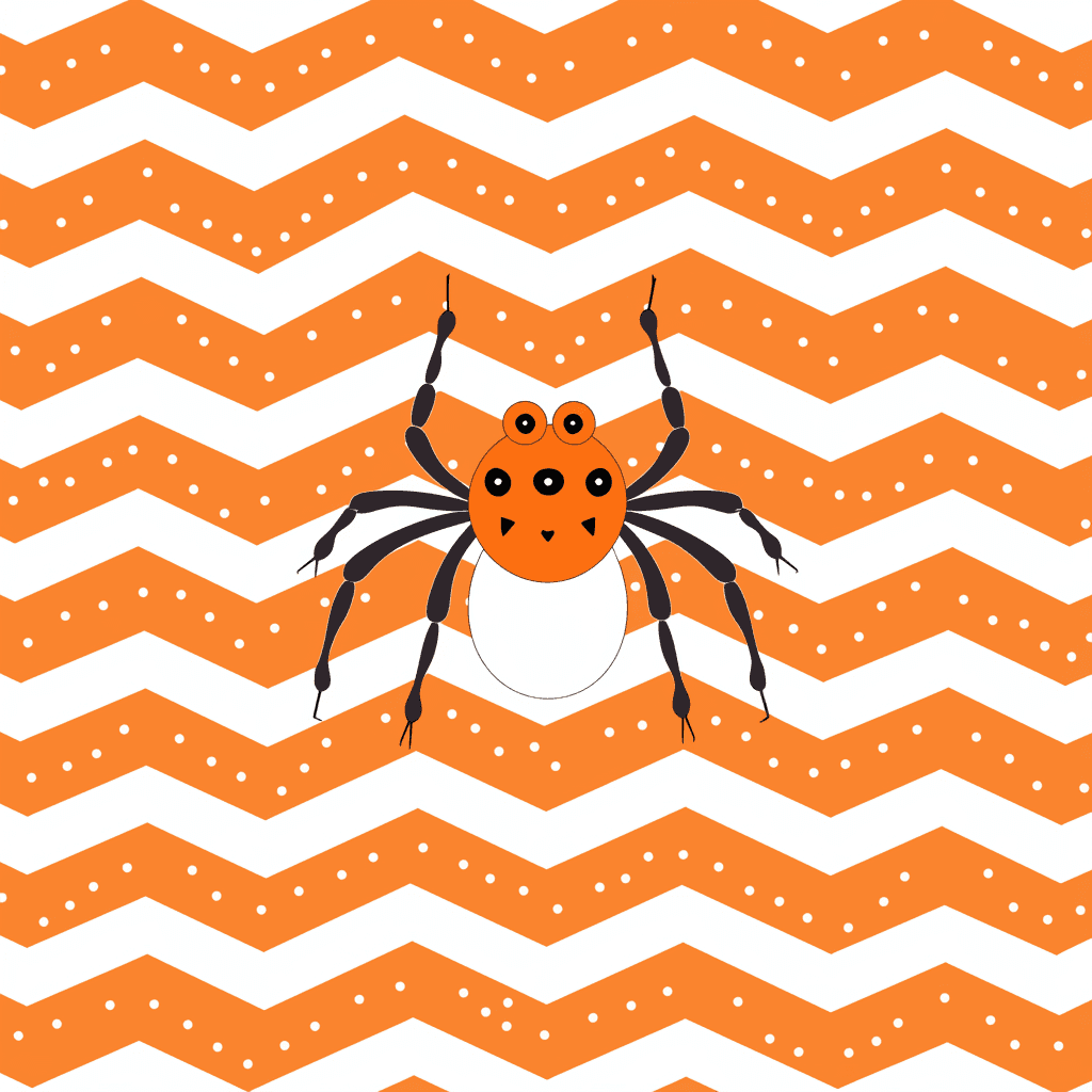 Halloween Spider Snap original repeating artwork