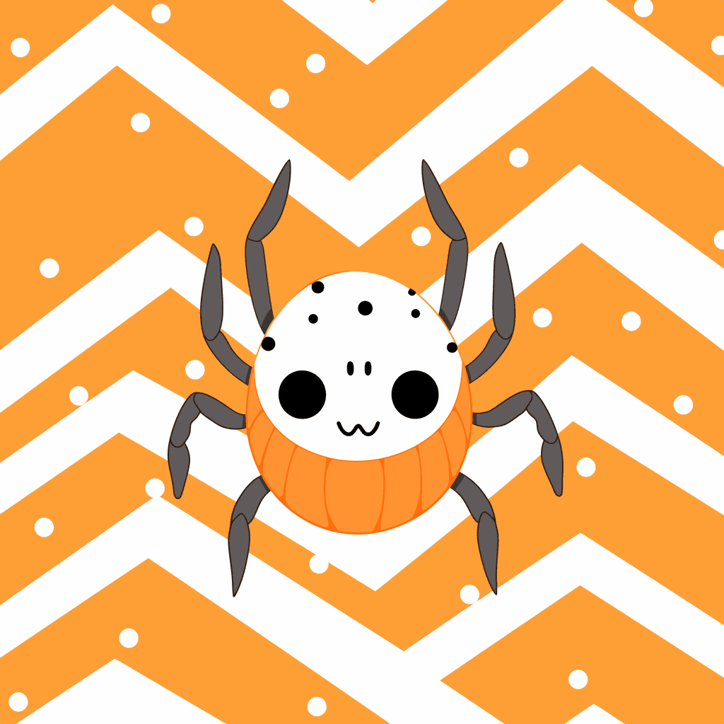 Halloween Spider 003 original repeating artwork