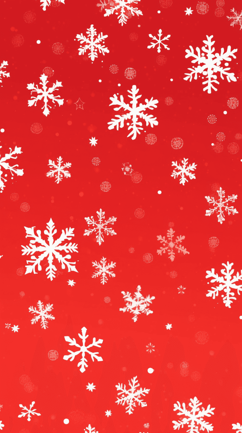 Christmas Snowflake Bold original repeating artwork