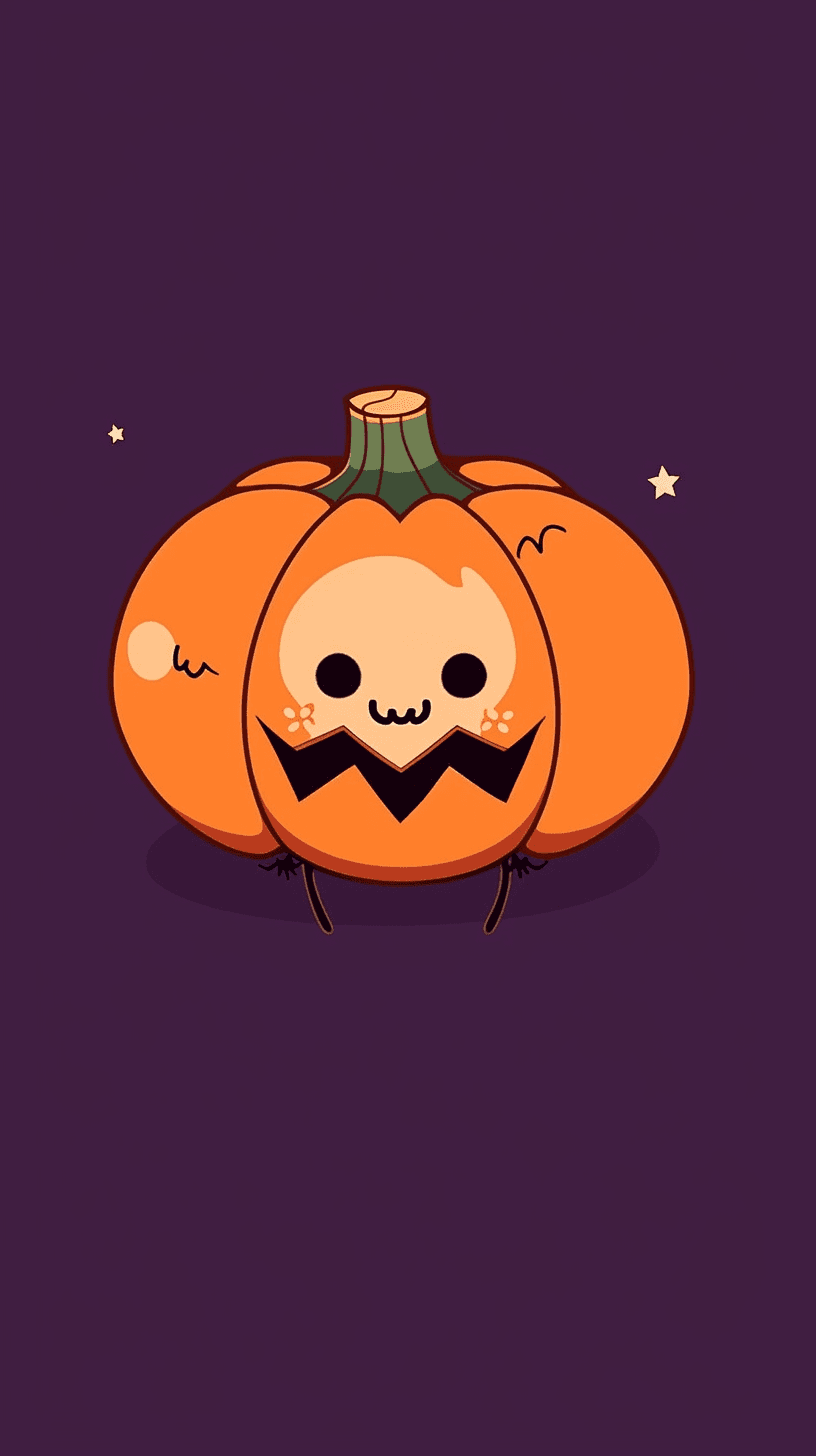 Halloween Pumpkin Summer original repeating artwork