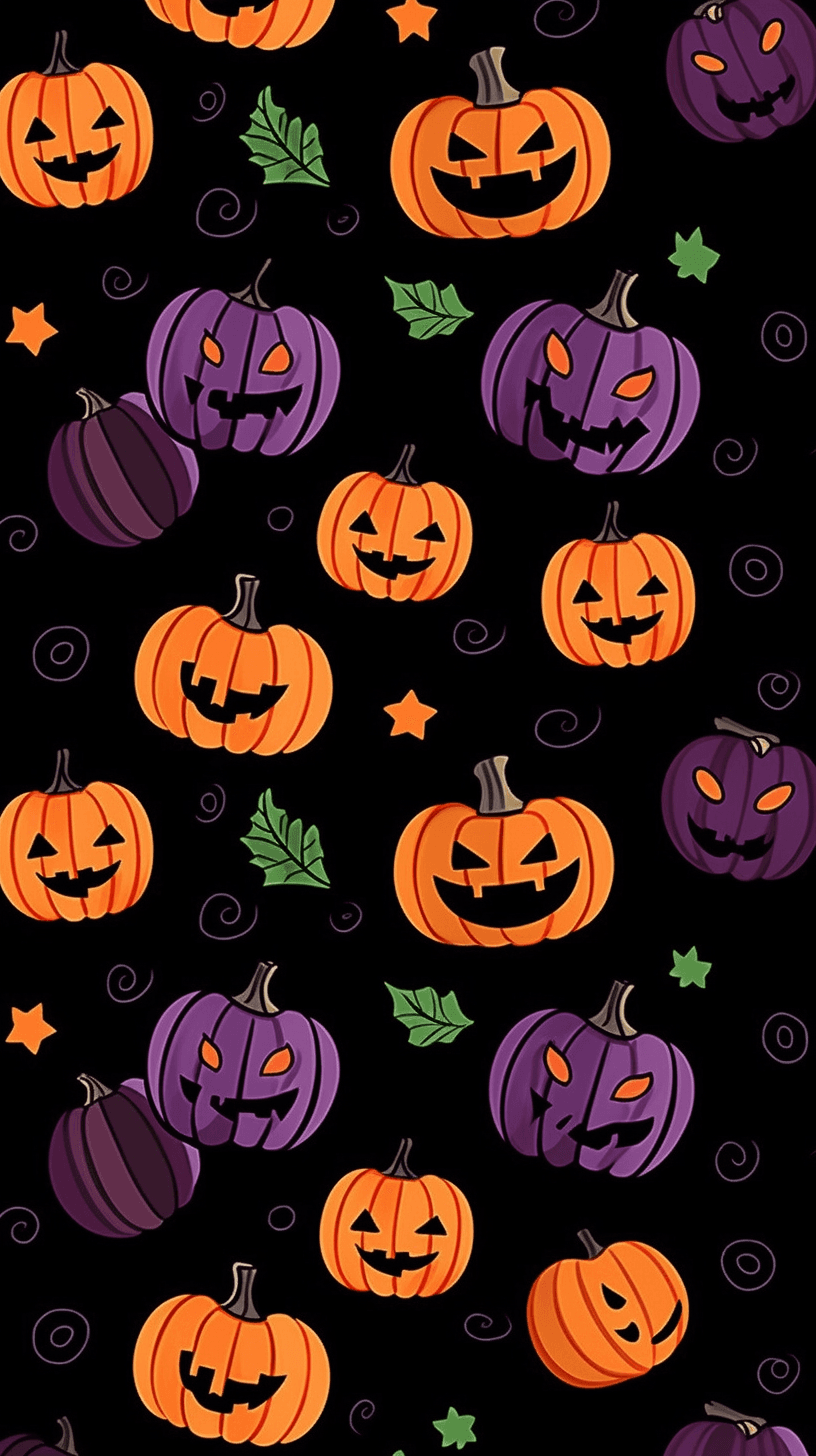 Halloween Pumpkin 488 original repeating artwork