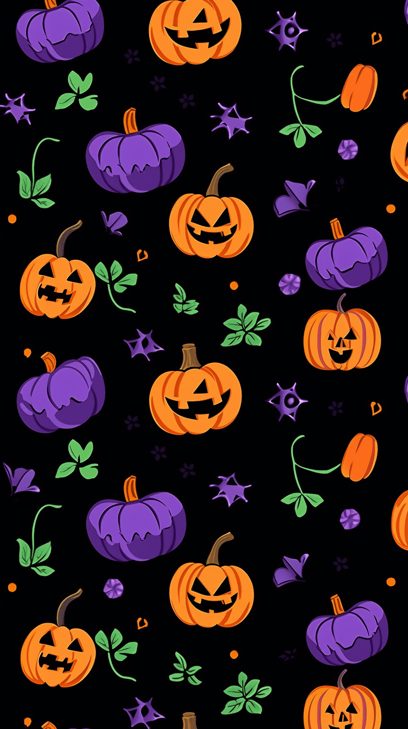 Halloween Pumpkin 242 original repeating artwork