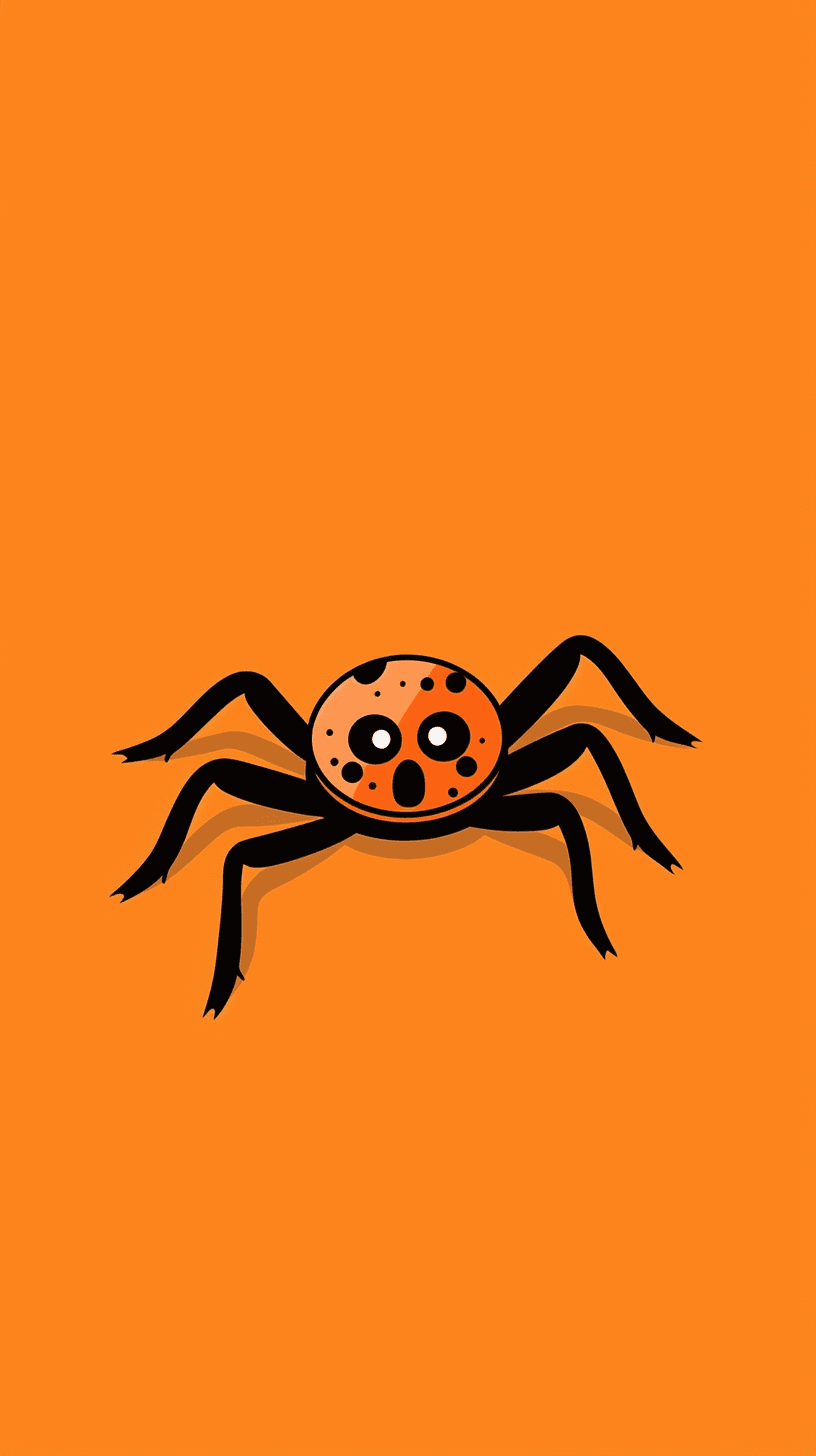 Halloween Spider Loop original repeating artwork