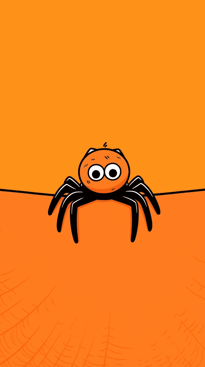 Halloween Spider Session original repeating artwork