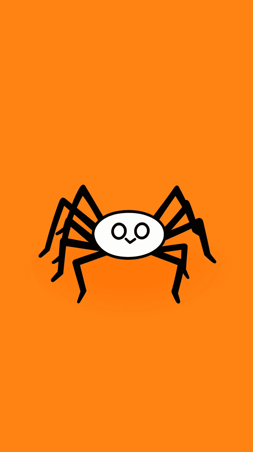 Halloween Spider Party original repeating artwork