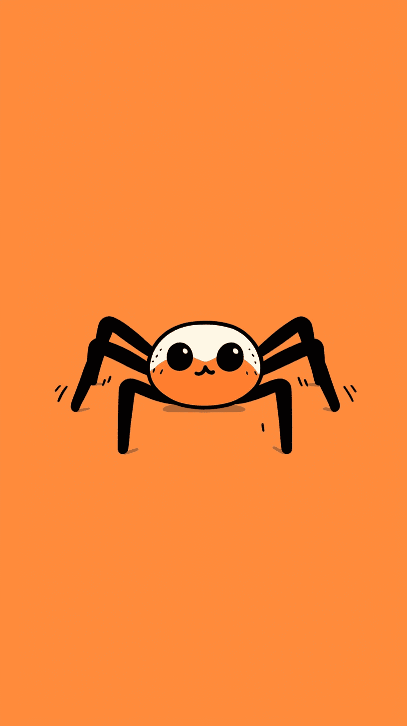 Halloween Spider Flare original repeating artwork