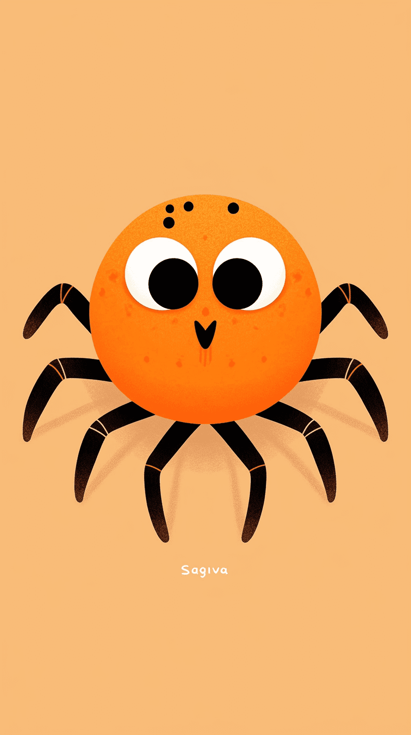 Halloween Spider Rush original repeating artwork