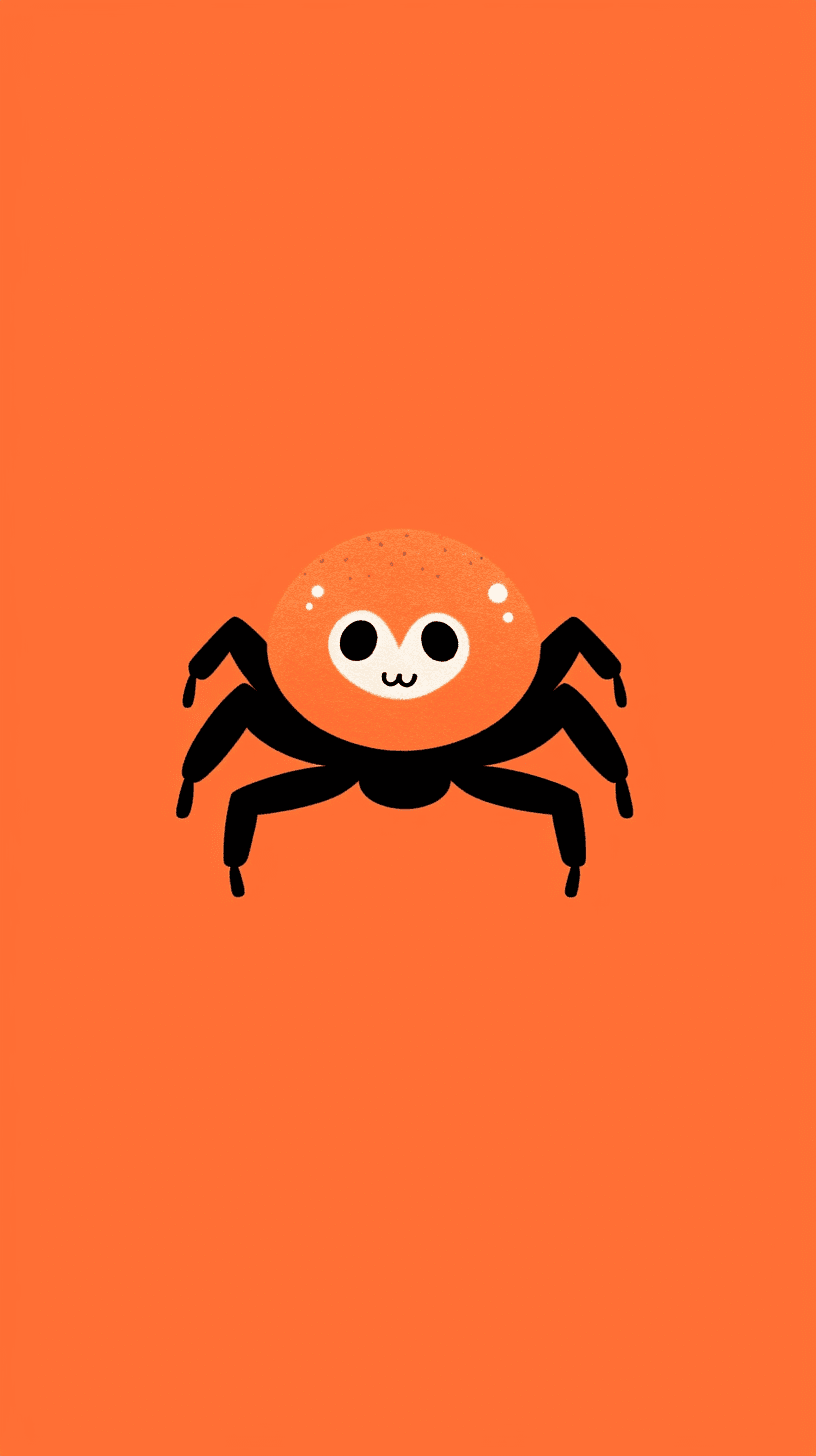 Halloween Spider Bop original repeating artwork