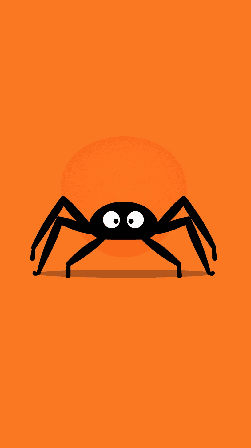 Halloween Spider Parade original repeating artwork