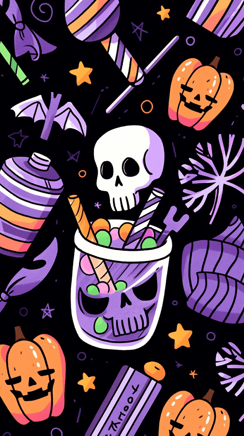 Halloween Show original repeating artwork