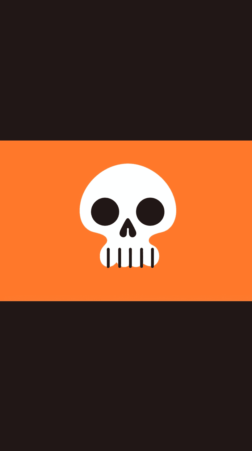 Halloween Skull Pals original repeating artwork
