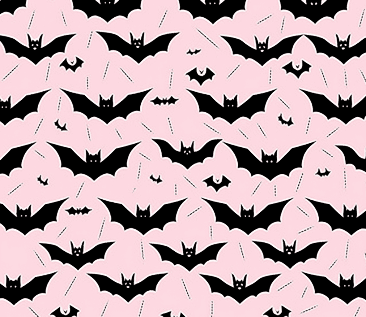 Halloween Bat Carnival original repeating artwork