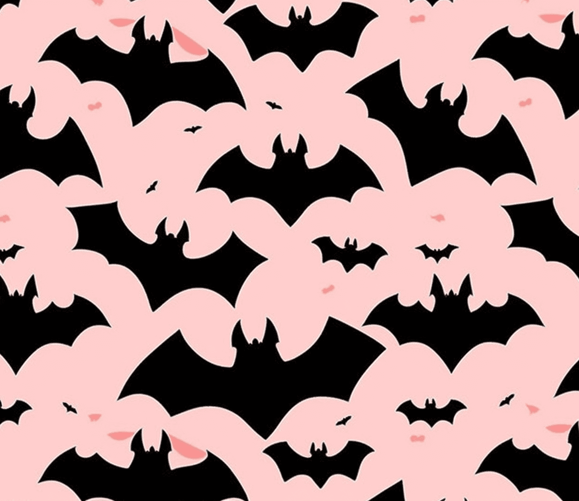 Halloween Bat Midnight original repeating artwork