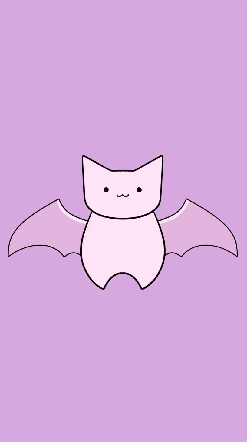 Halloween Bat Rhythm original repeating artwork