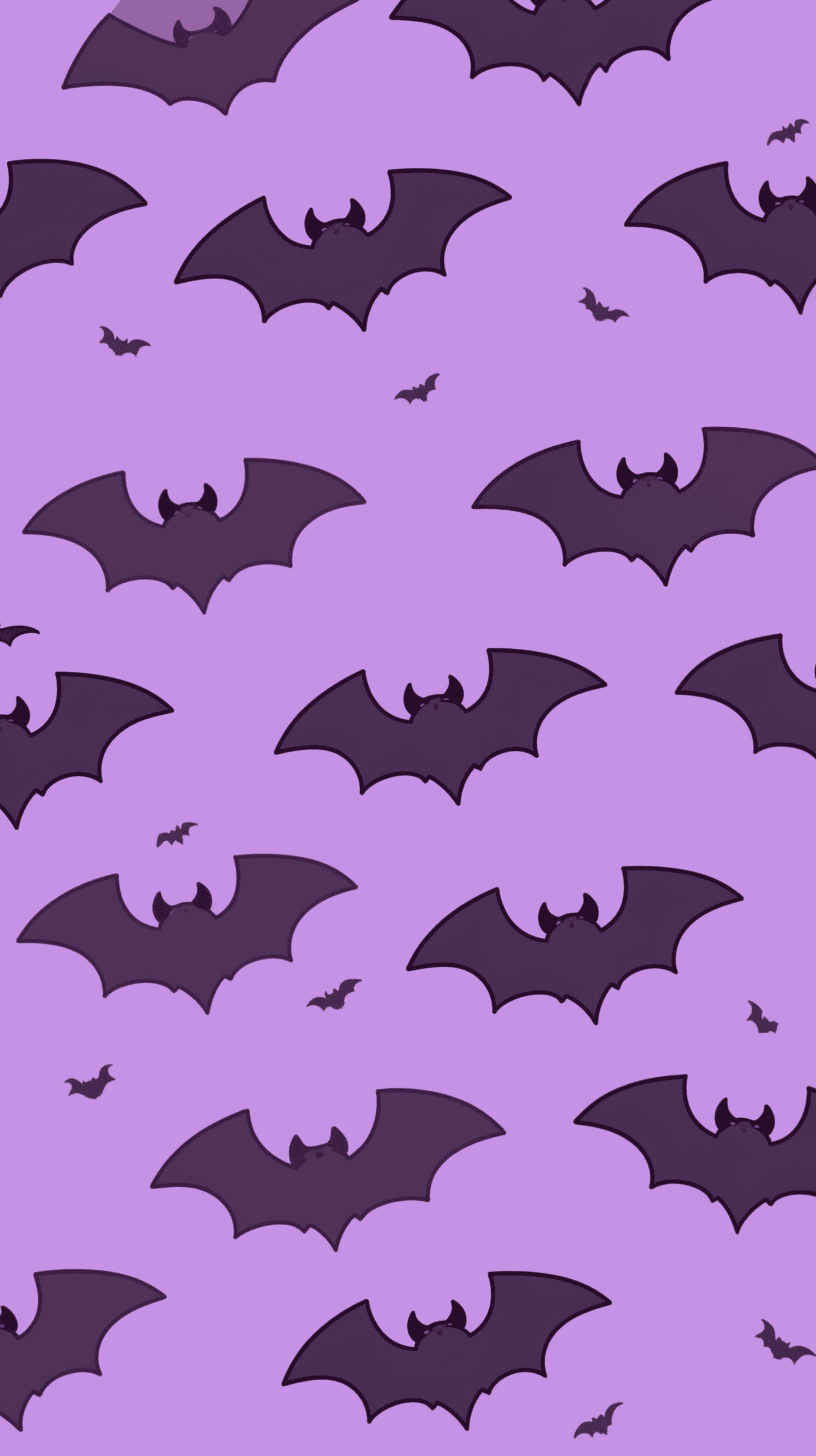 Halloween Bat Squad original repeating artwork