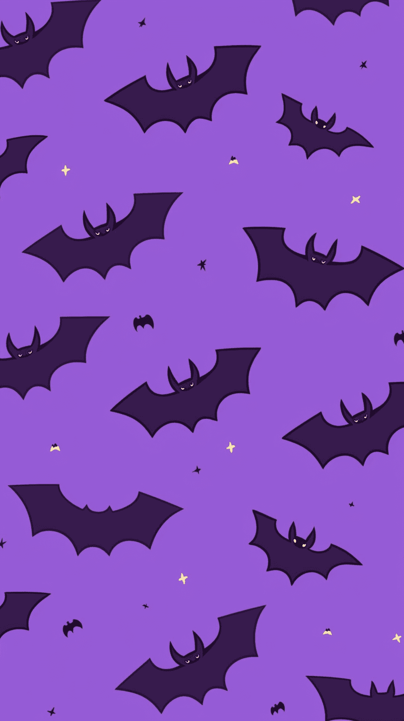 Halloween Bat Dash original repeating artwork
