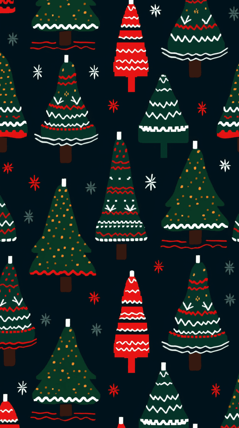Christmas Tree 499 original repeating artwork