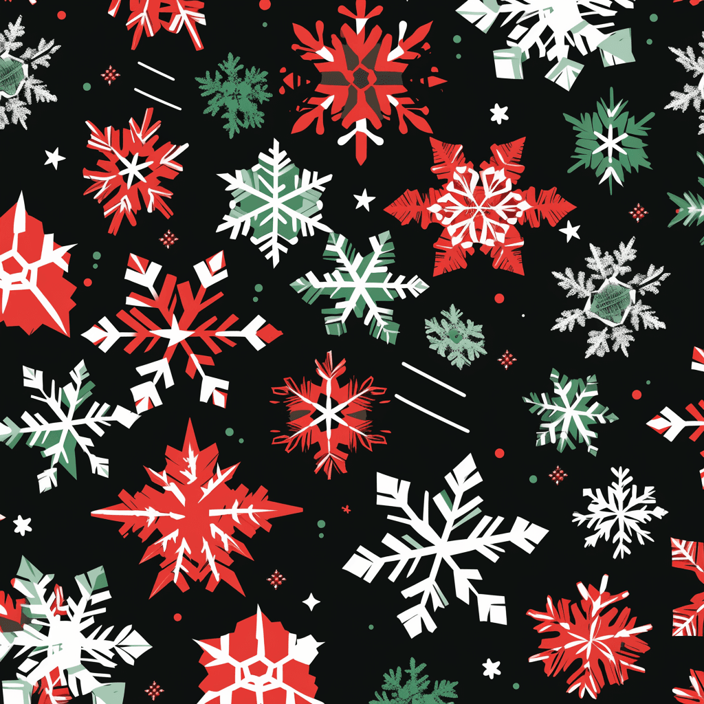 Christmas Design Label original repeating artwork