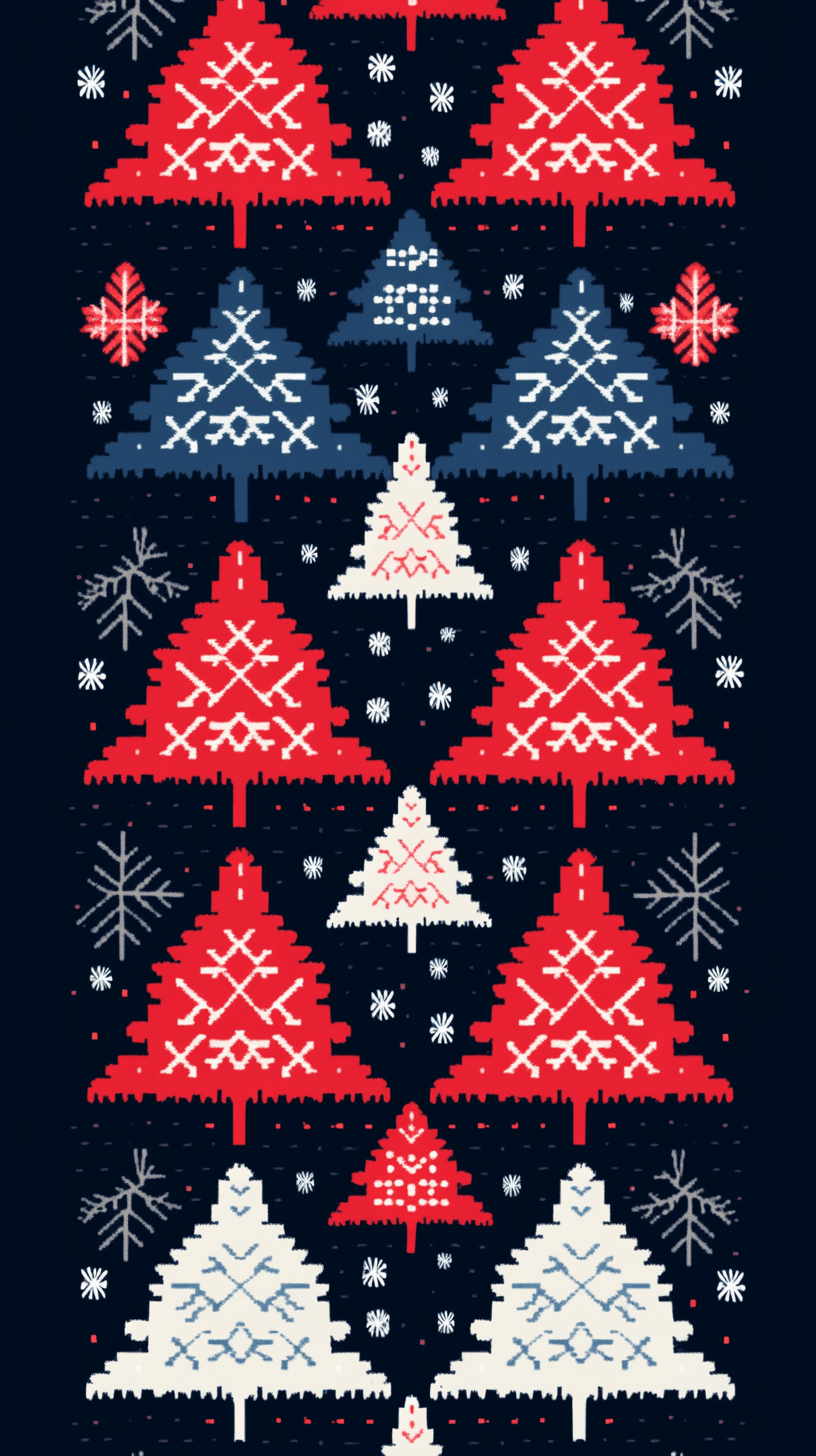 Christmas Tree 517 original repeating artwork