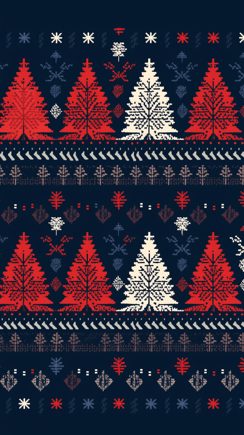 Christmas Tree 733 original repeating artwork