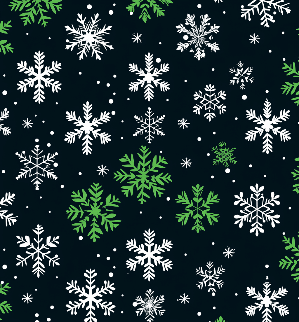 Christmas Snowflake Twilight original repeating artwork
