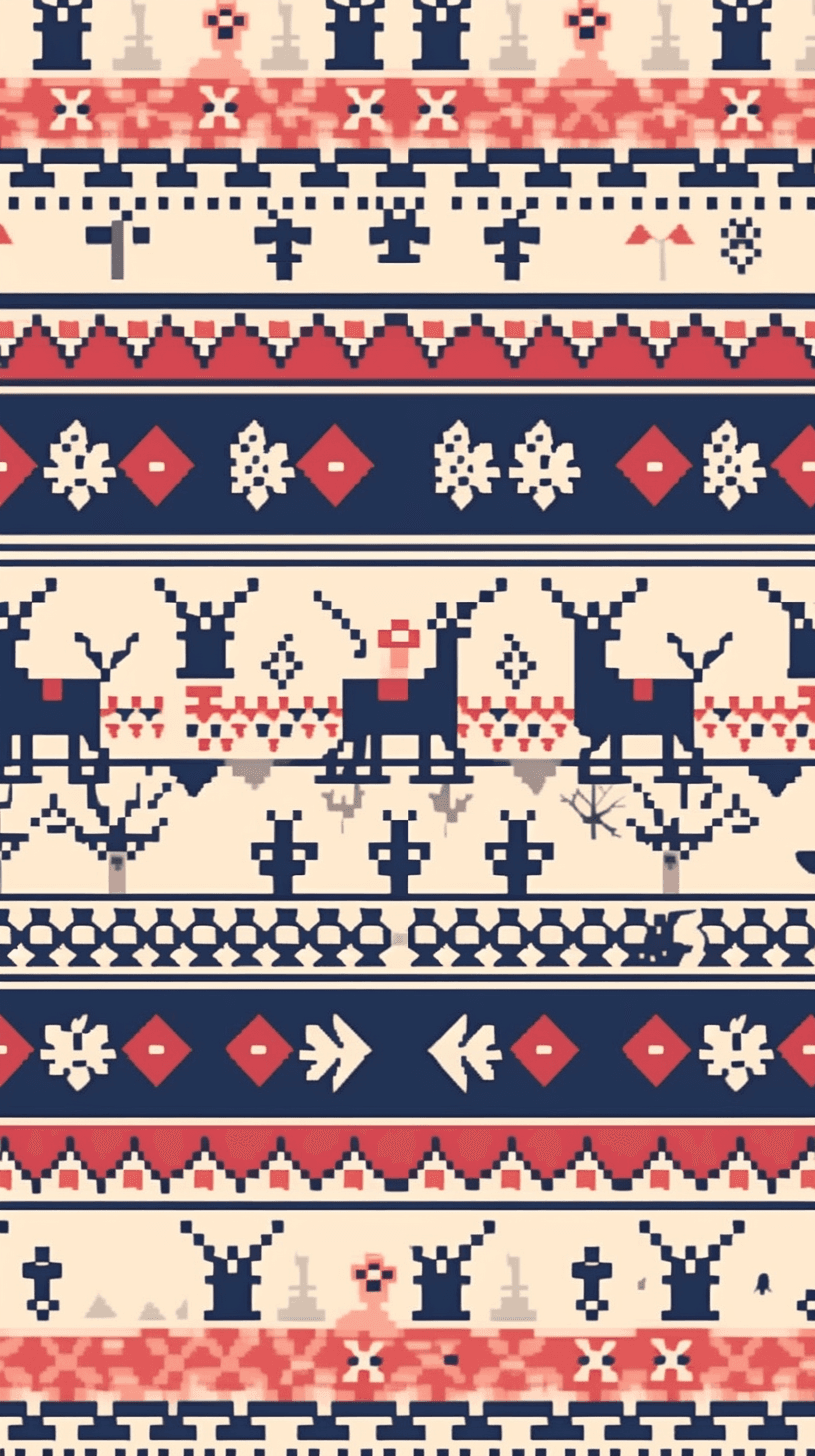Christmas Design Mark original repeating artwork
