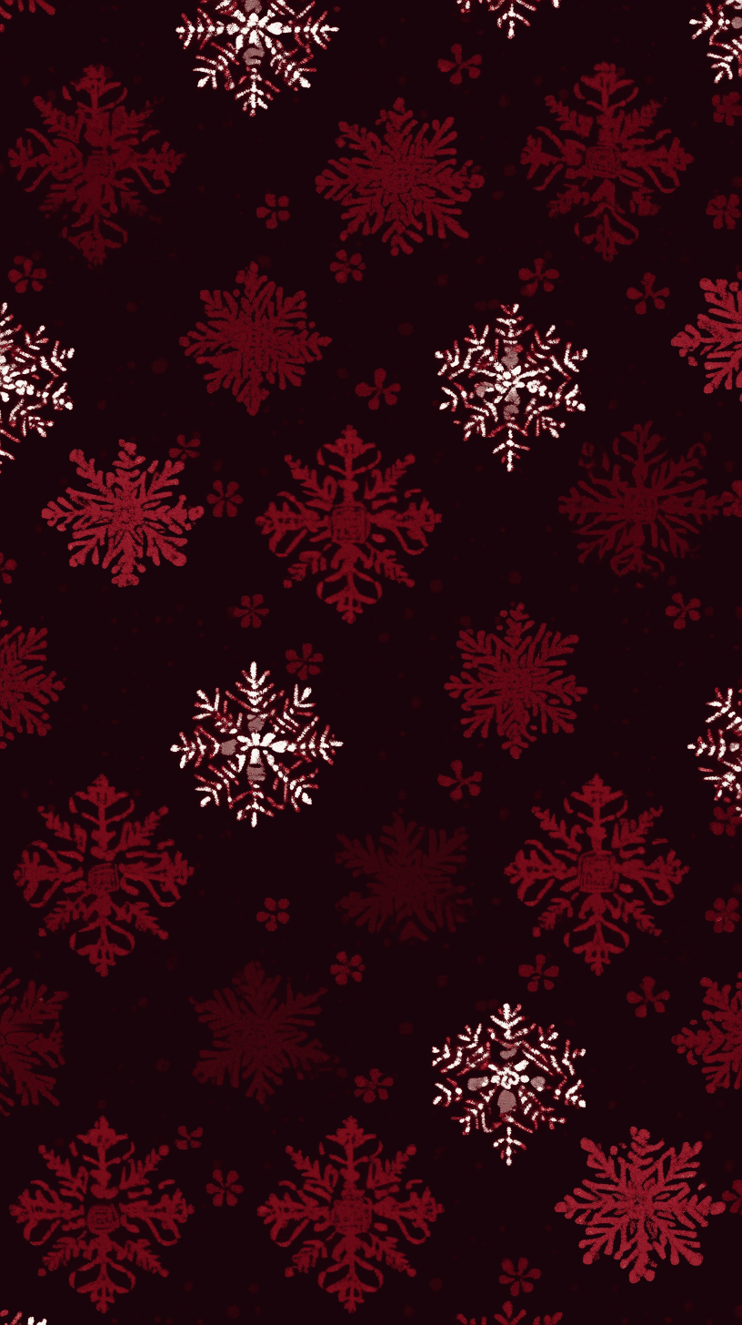 Christmas Snowflake Daybreak original repeating artwork