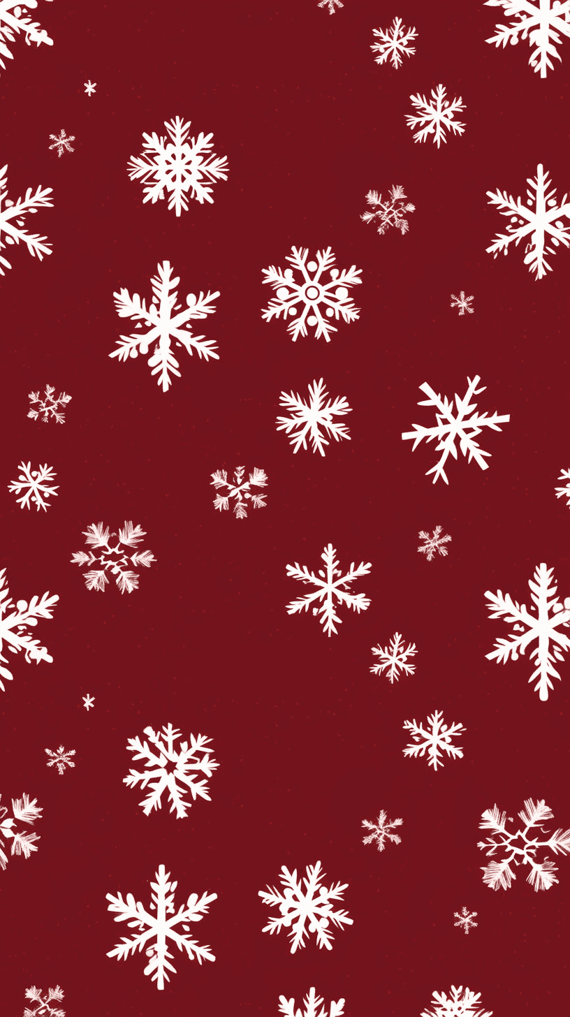 Christmas Snowflake Duo original repeating artwork