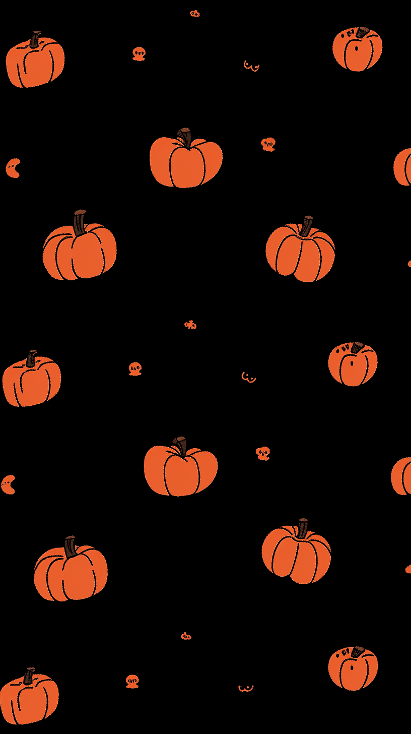 Halloween Pumpkin 047 original repeating artwork