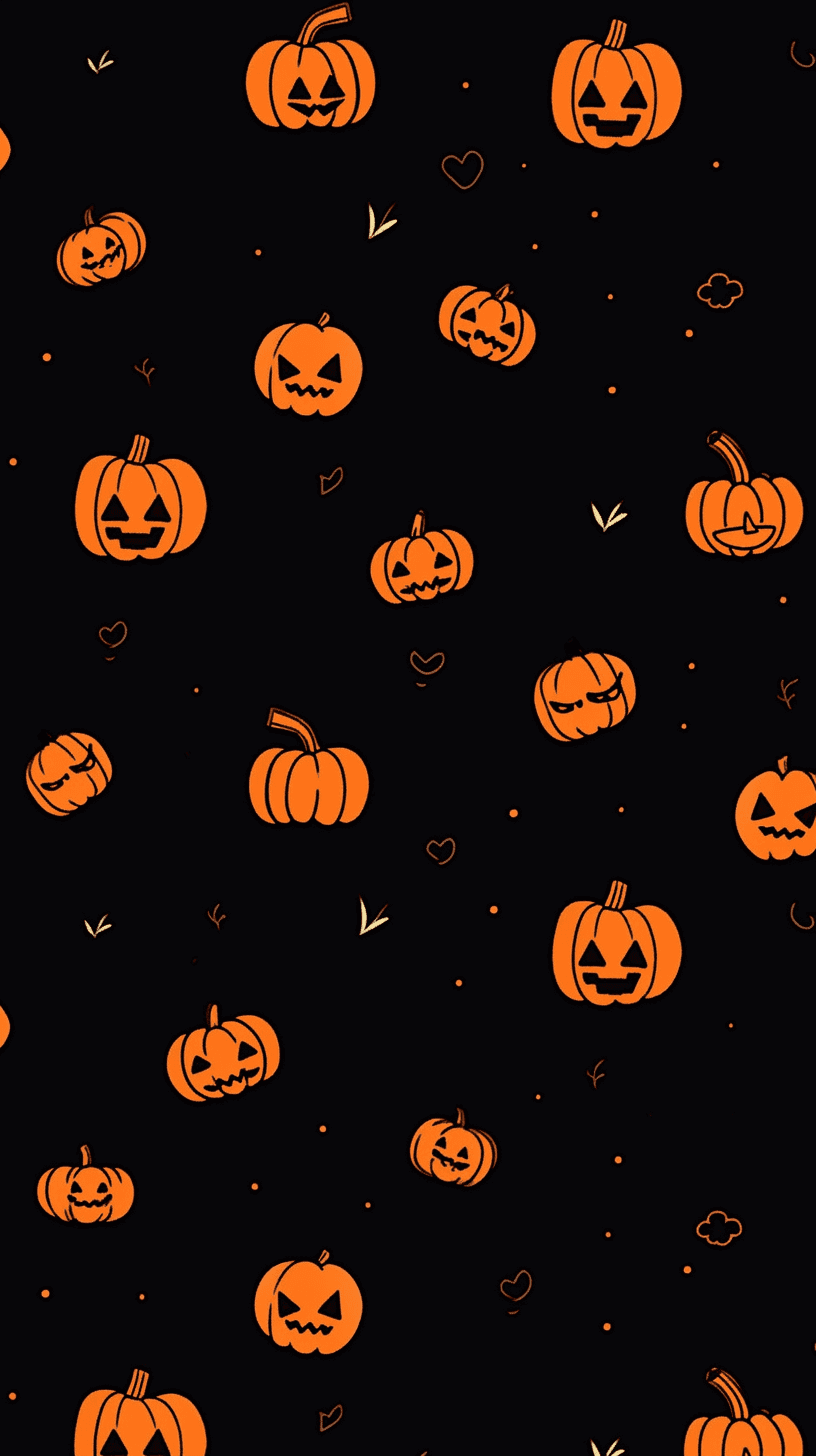 Halloween Pumpkin Autumn original repeating artwork