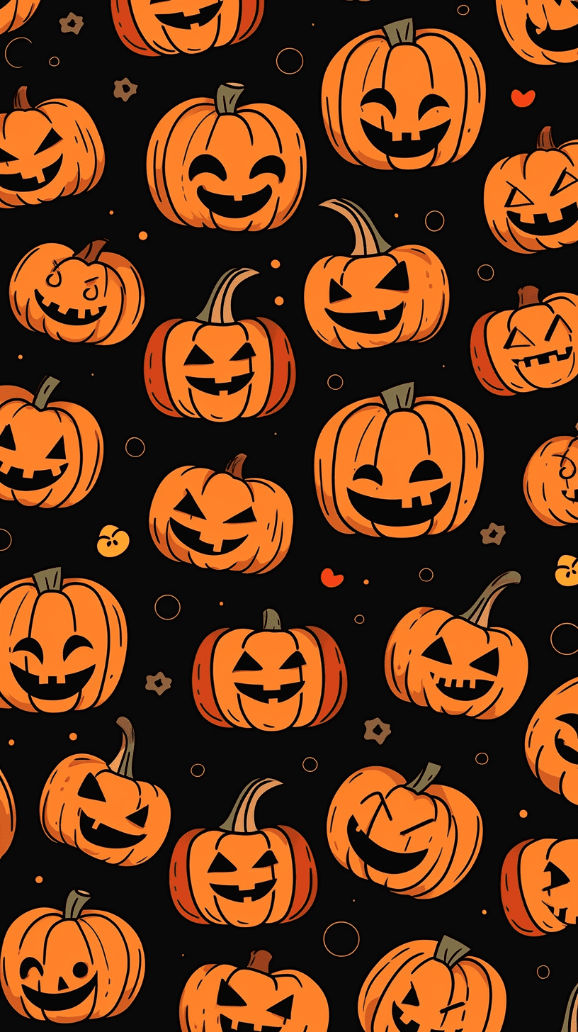 Halloween Pumpkin 384 original repeating artwork