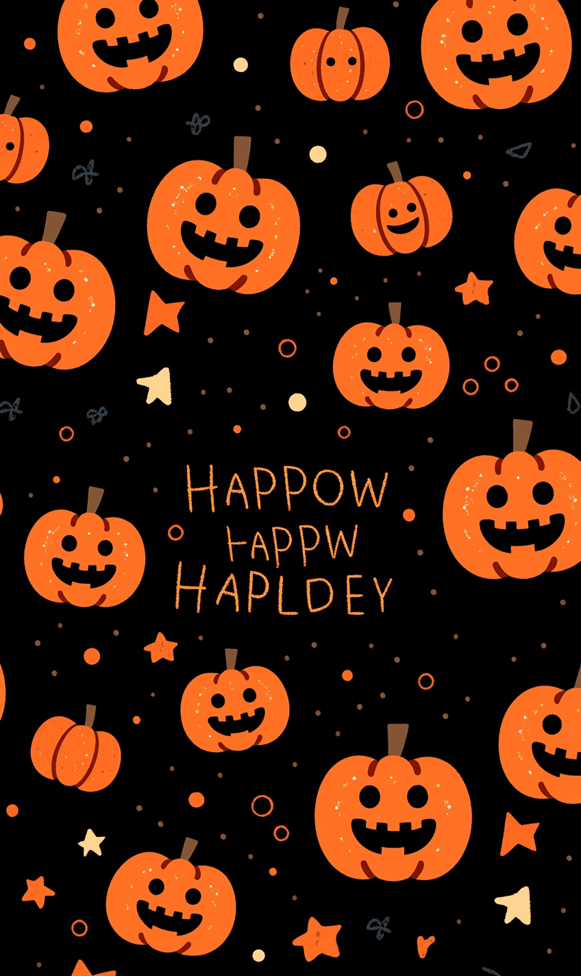 Halloween Pumpkin 093 original repeating artwork