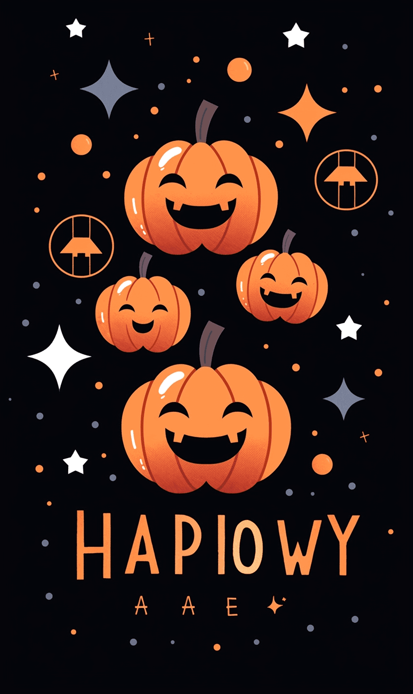 Halloween Pumpkin 039 original repeating artwork