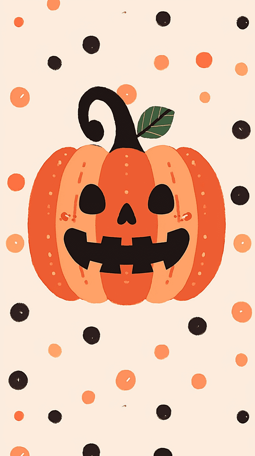 Halloween Pumpkin 123 original repeating artwork