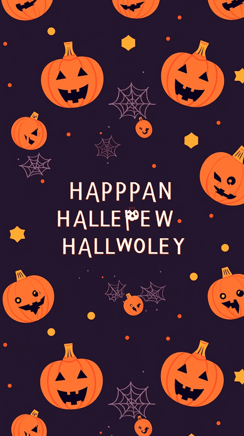 Halloween Pumpkin 018 original repeating artwork
