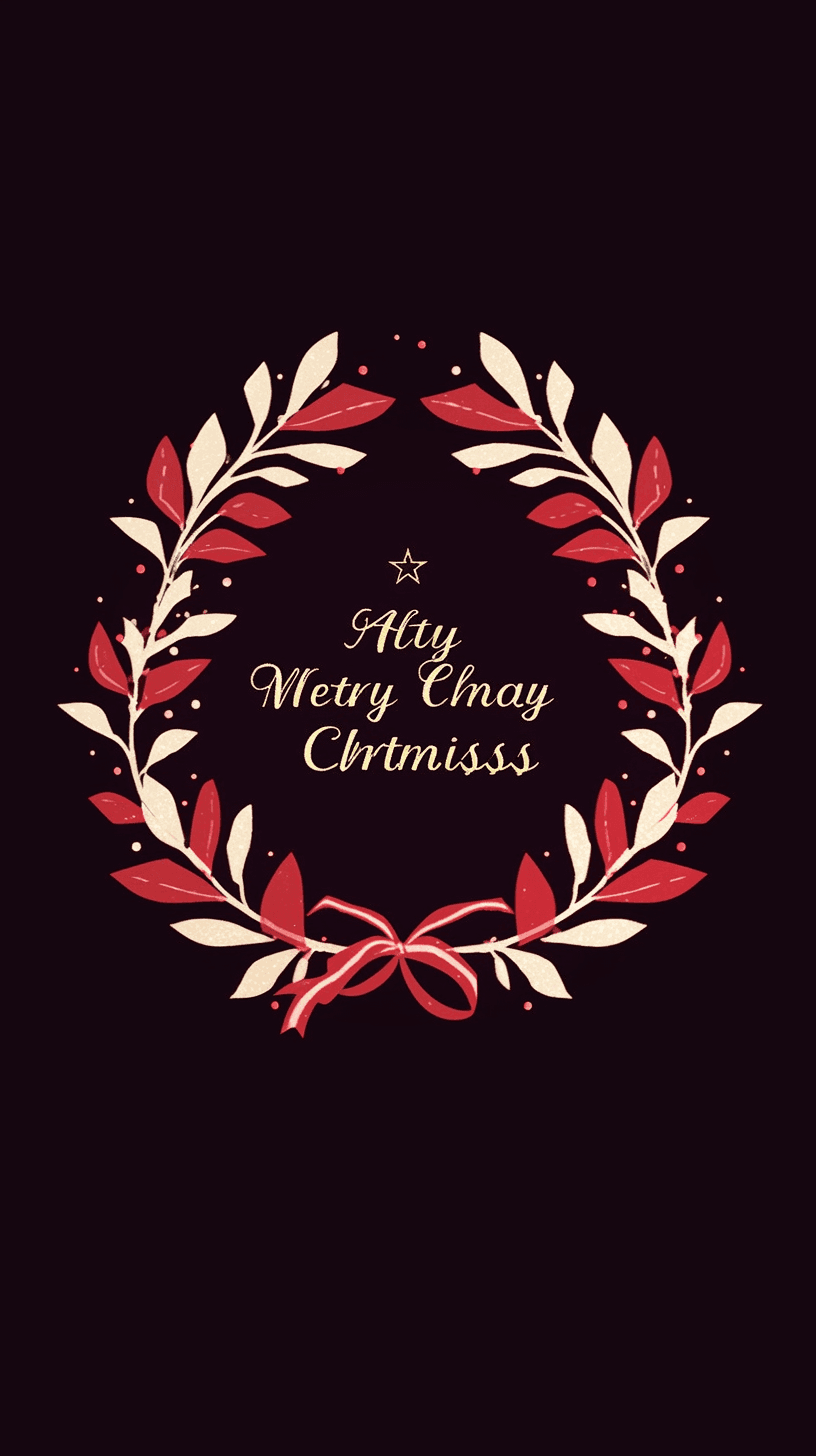 Christmas Wreath 183 original repeating artwork