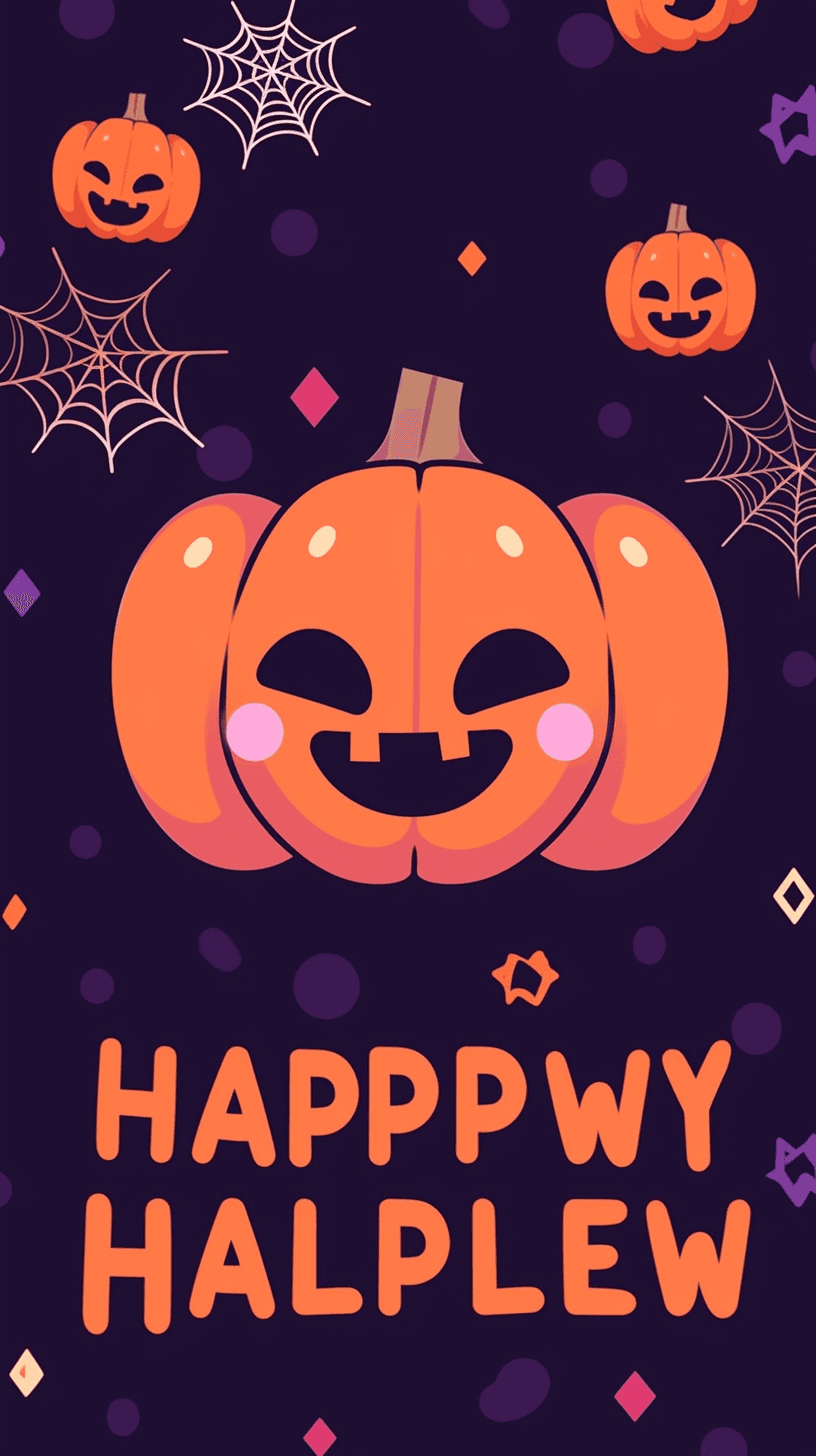 Halloween Pumpkin 083 original repeating artwork