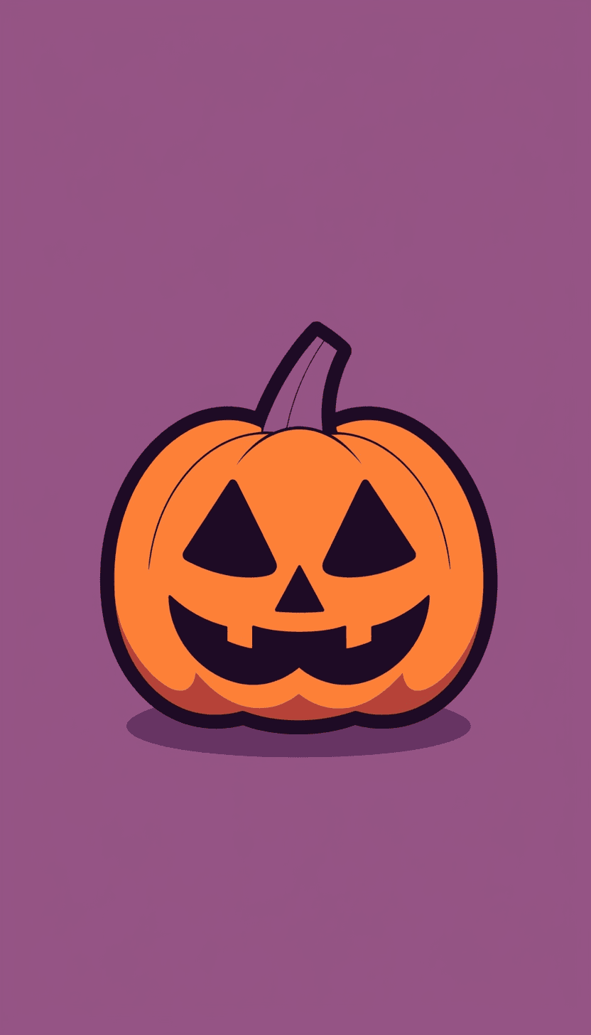 Halloween Pumpkin Morning original repeating artwork