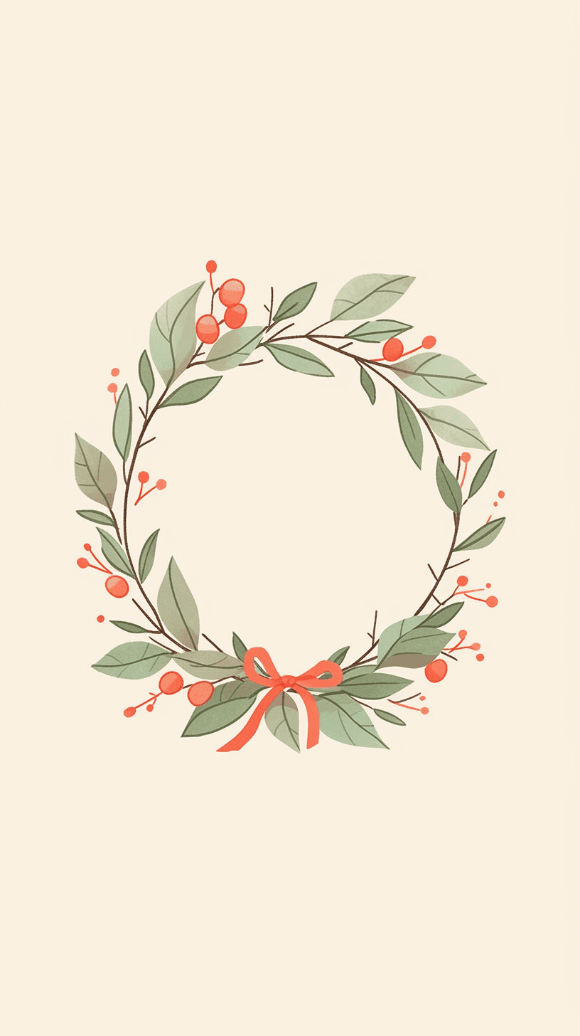 Christmas Wreath 264 original repeating artwork