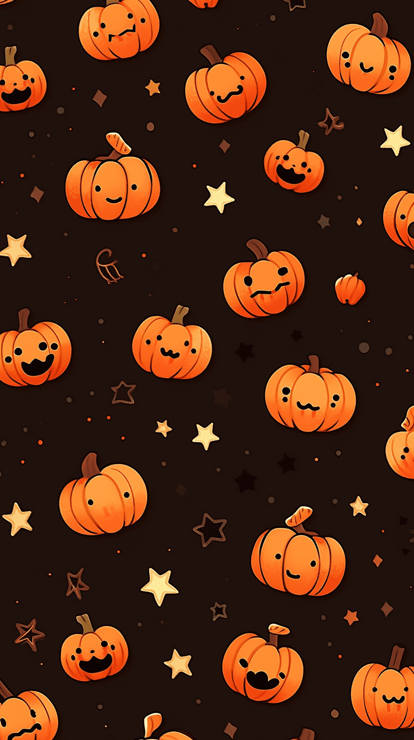 Halloween Pumpkin 092 original repeating artwork