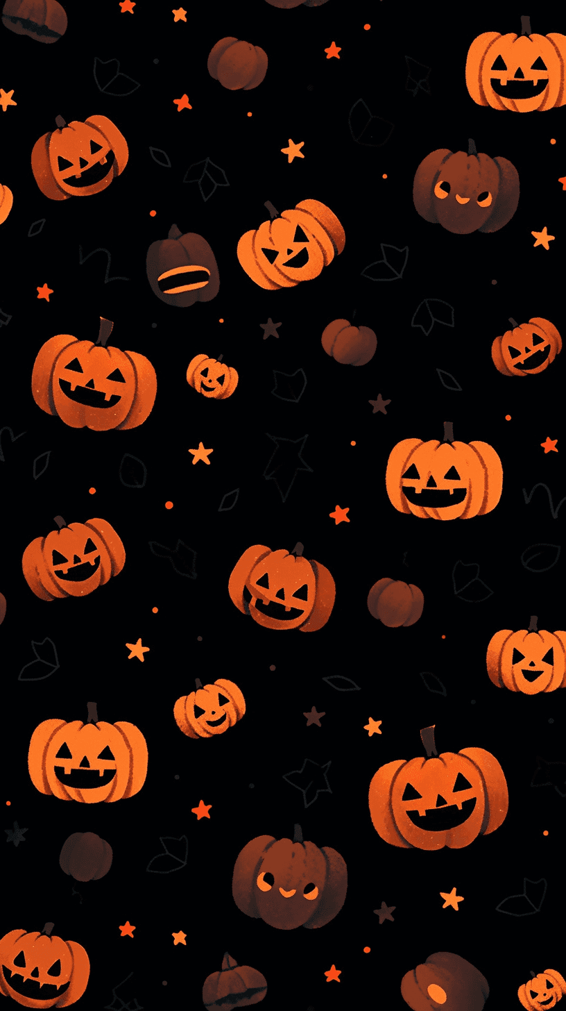 Halloween Pumpkin 118 original repeating artwork