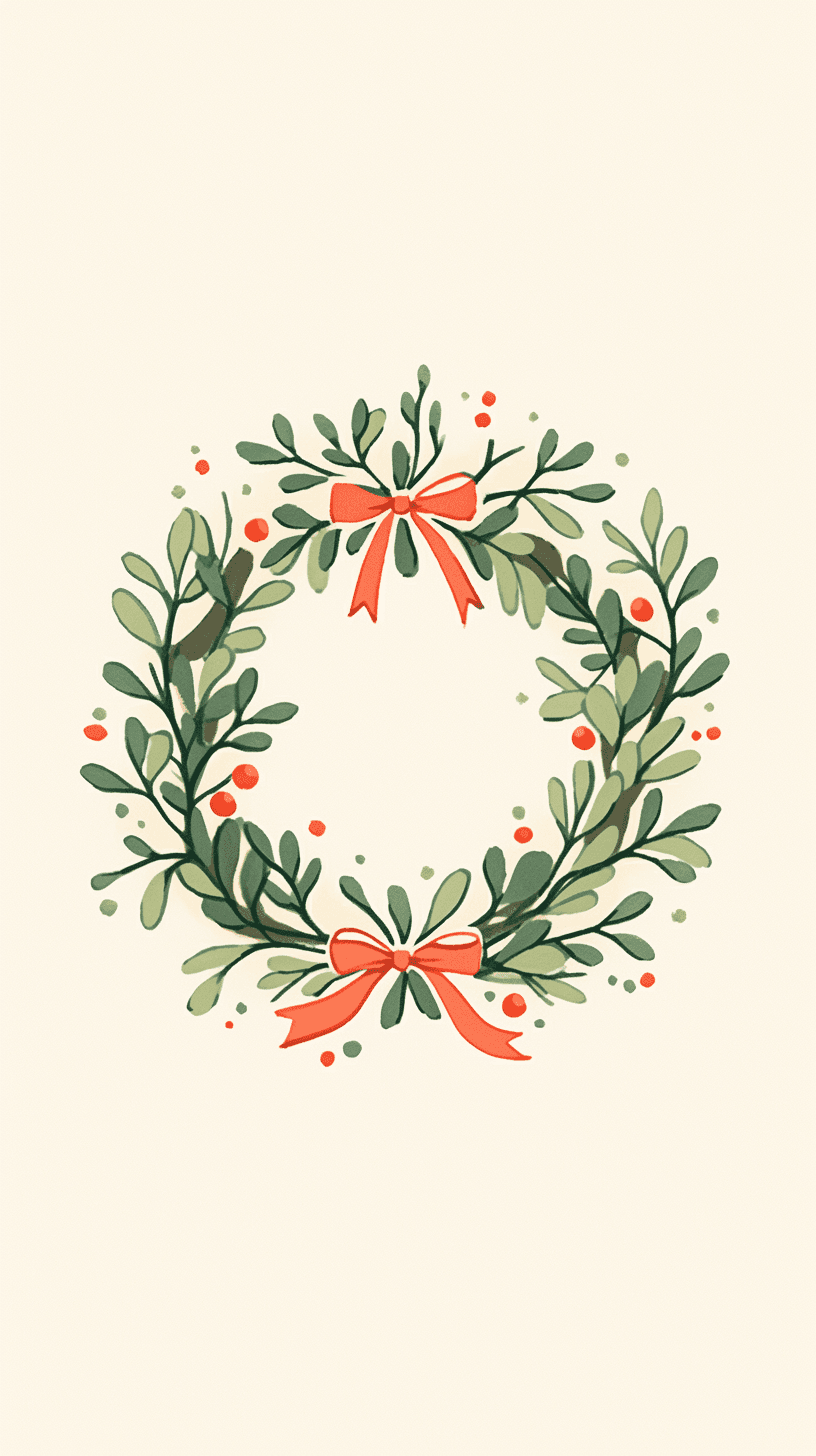 Christmas Wreath 179 original repeating artwork