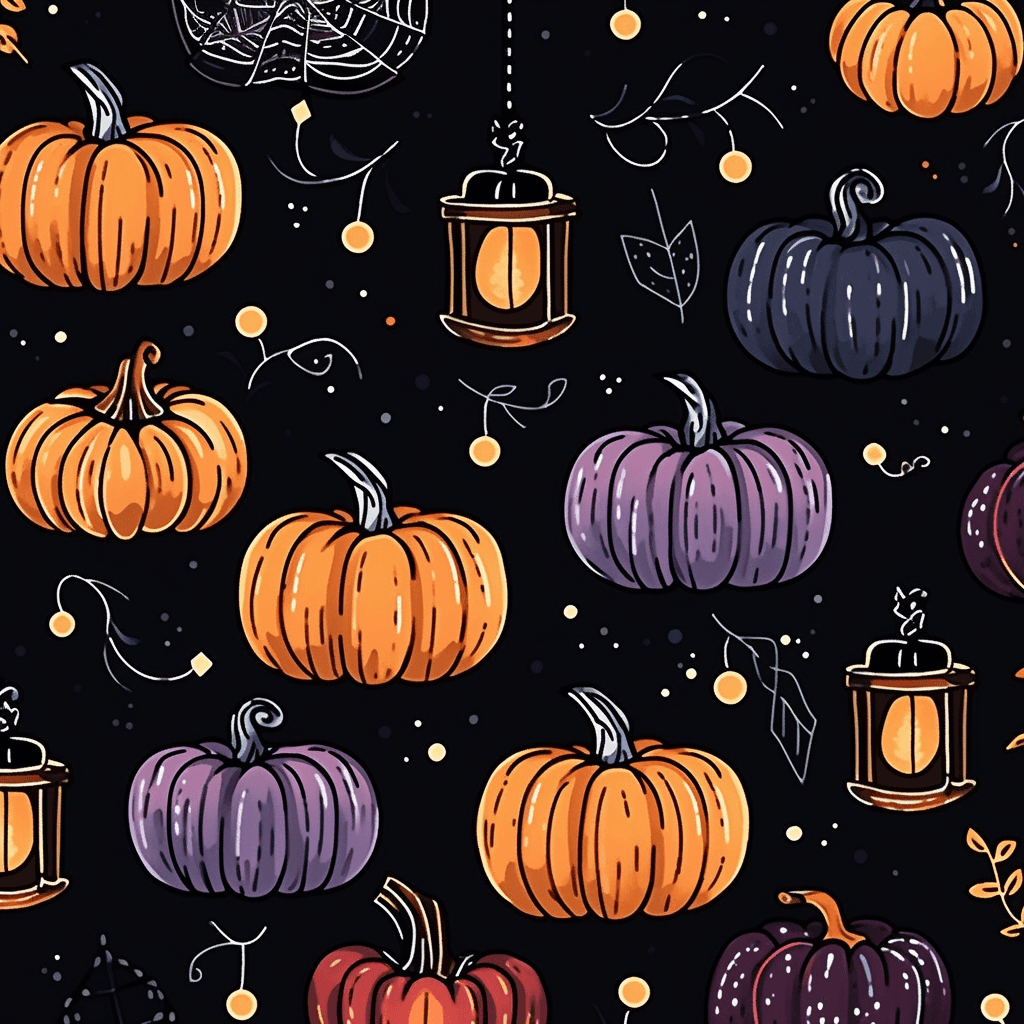 Halloween Pumpkin 460 original repeating artwork