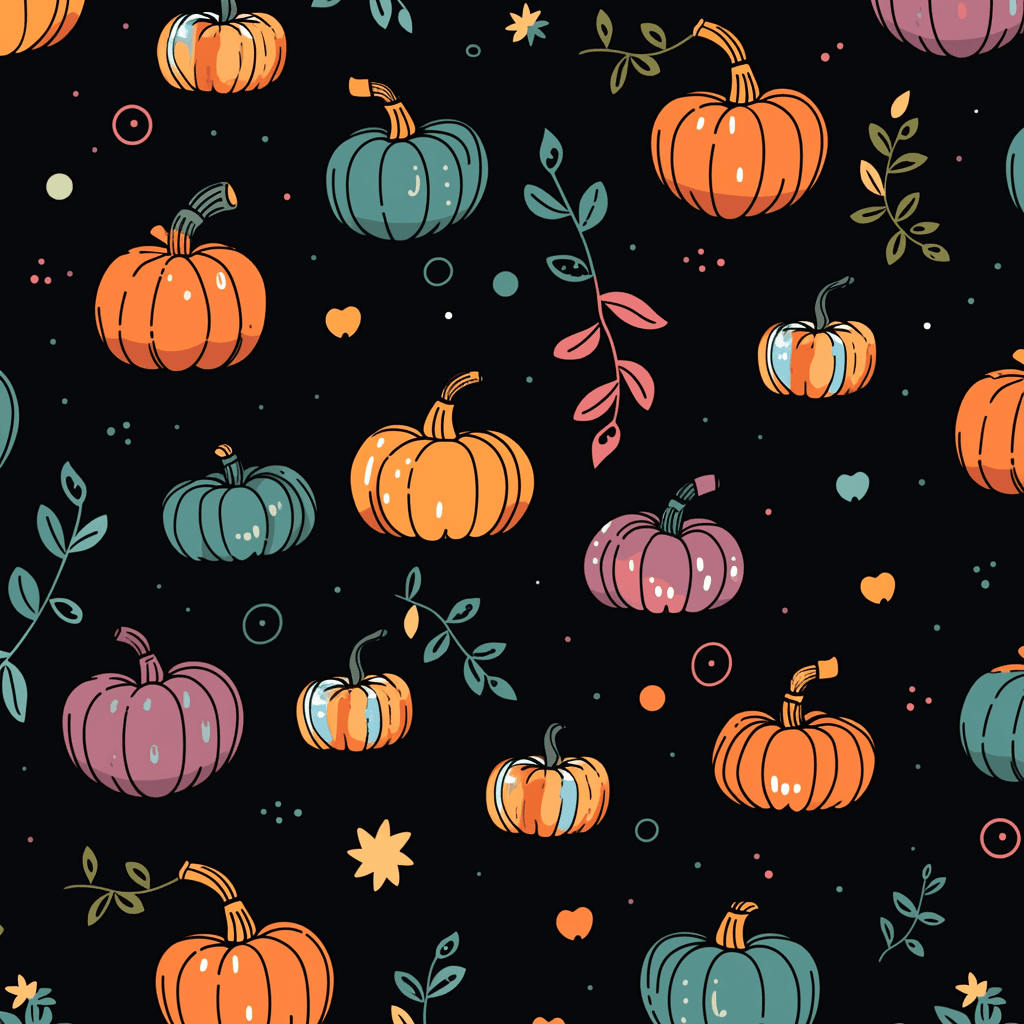 Halloween Pumpkin Tint original repeating artwork
