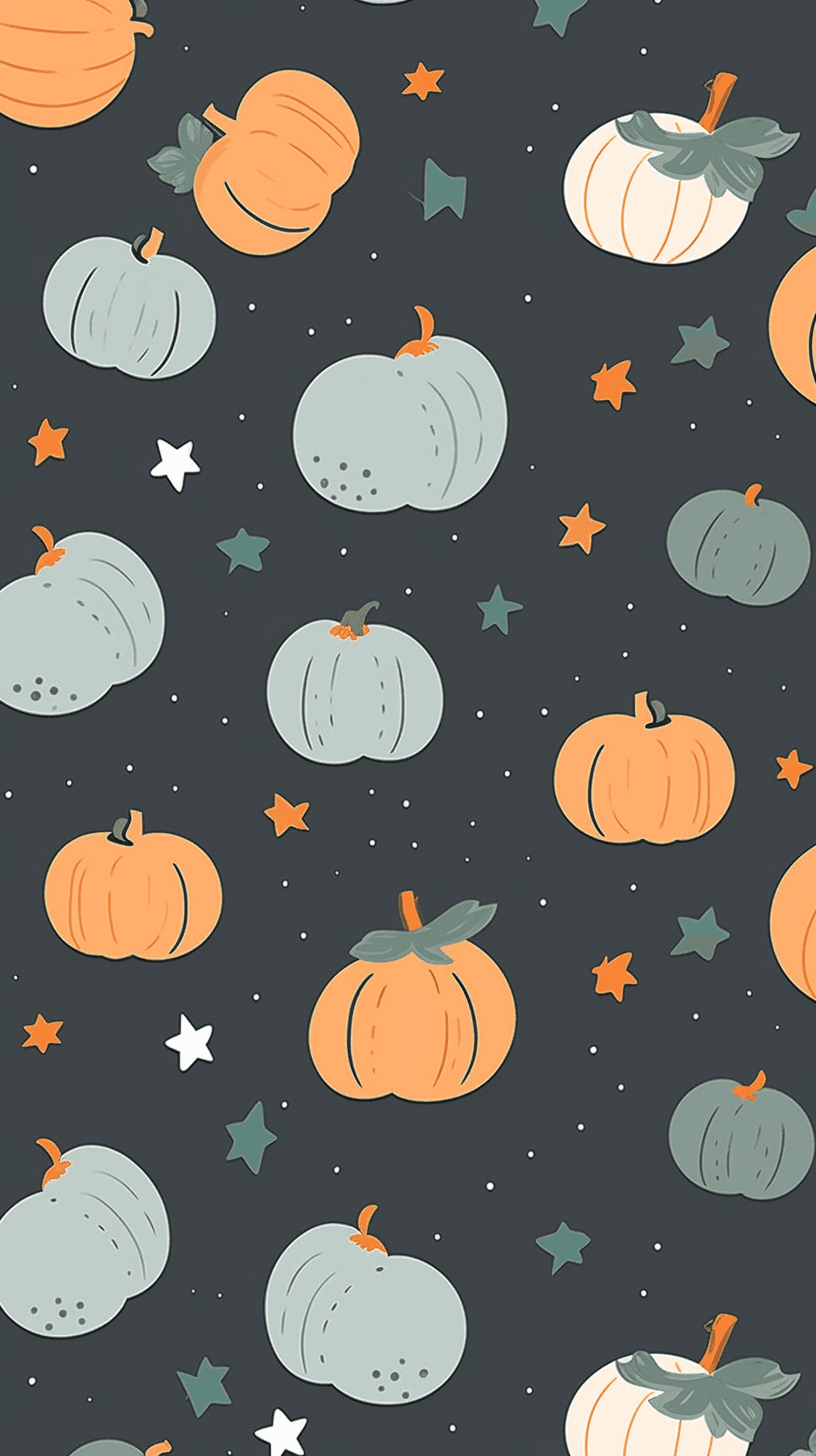 Halloween Pumpkin 117 original repeating artwork