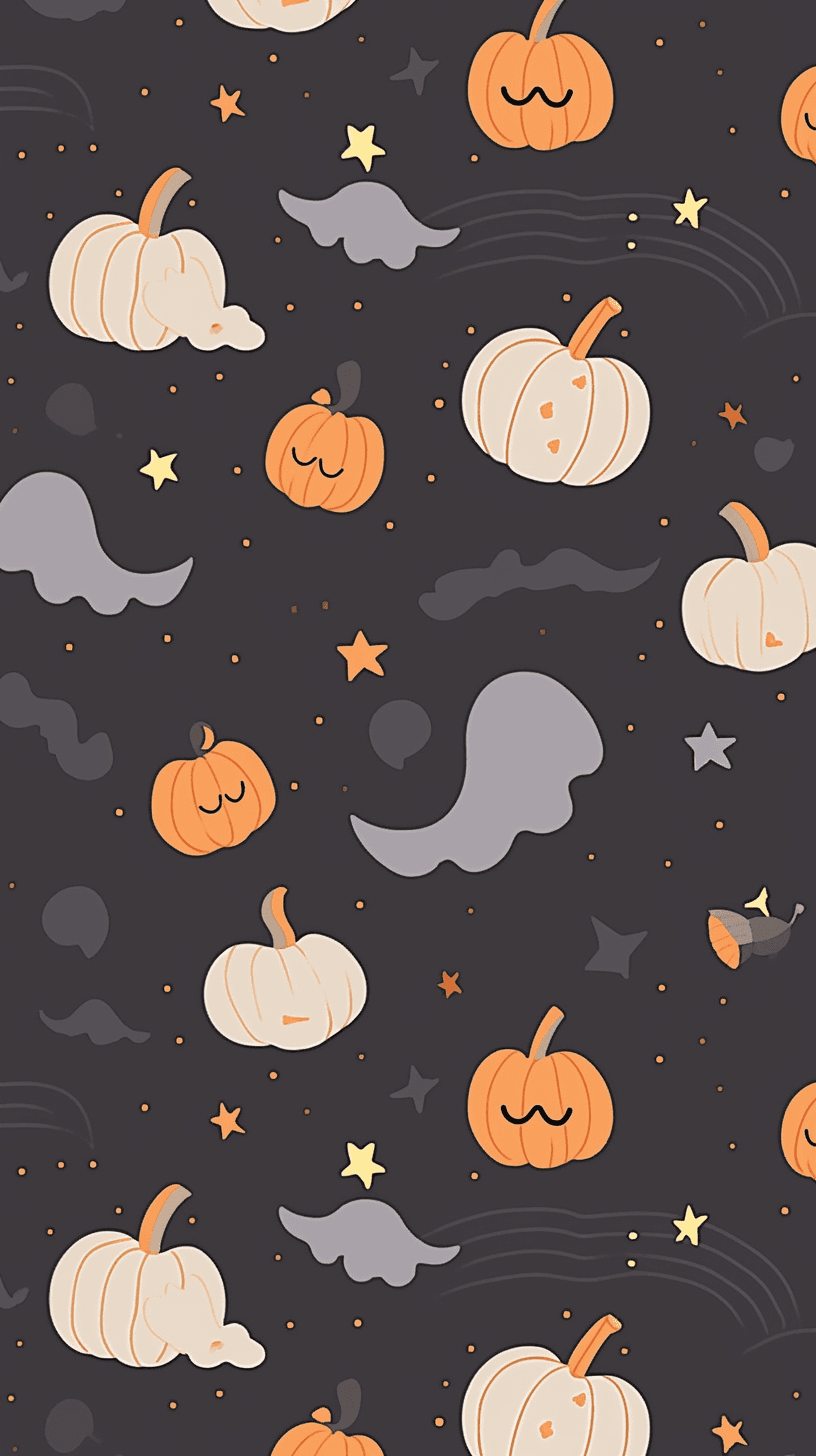 Halloween Pumpkin Point original repeating artwork