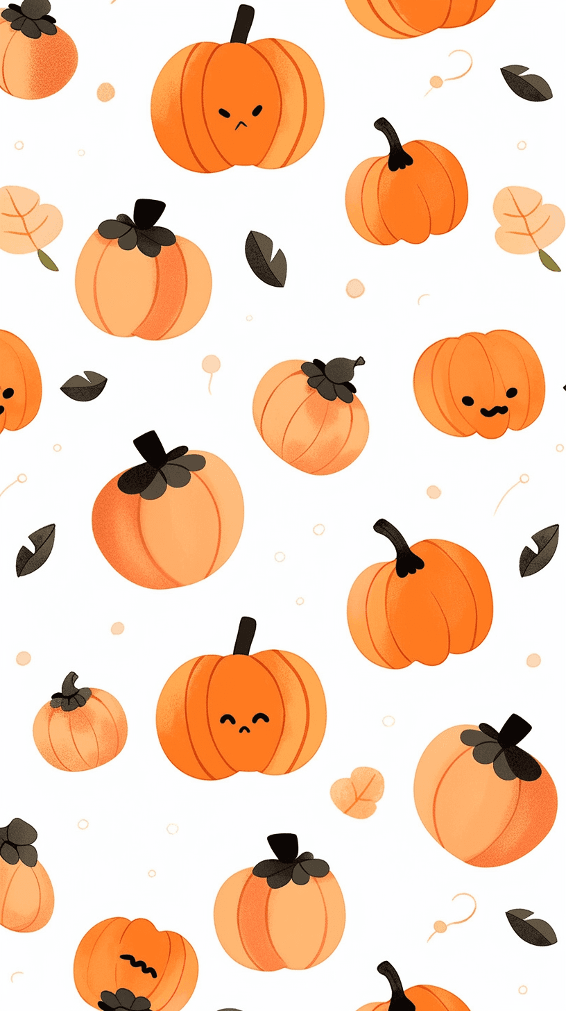 Halloween Pumpkin 044 original repeating artwork