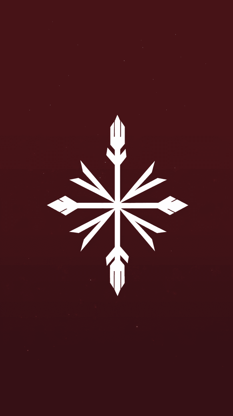 Christmas Snowflake Mono original repeating artwork
