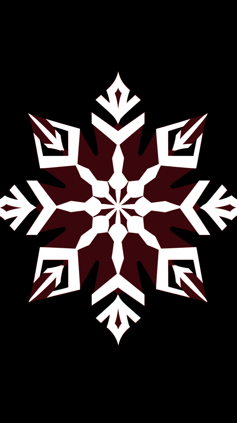 Christmas Snowflake Shine original repeating artwork