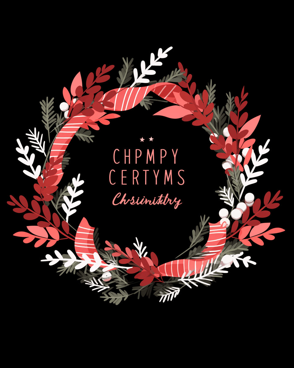 Christmas Wreath 164 original repeating artwork